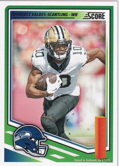 2025 Panini Score Marquez Valdes-Scantling #155 Seattle Seahawks