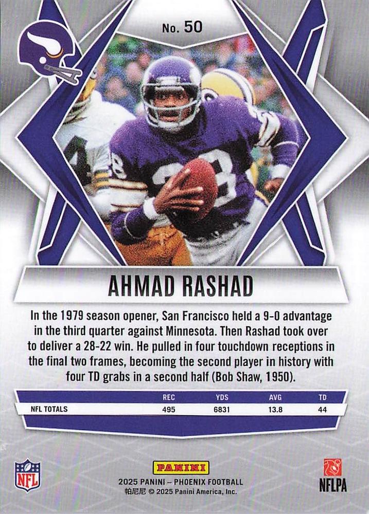 2025 Panini Phoenix Ahmad Rashad #50 Minnesota Vikings