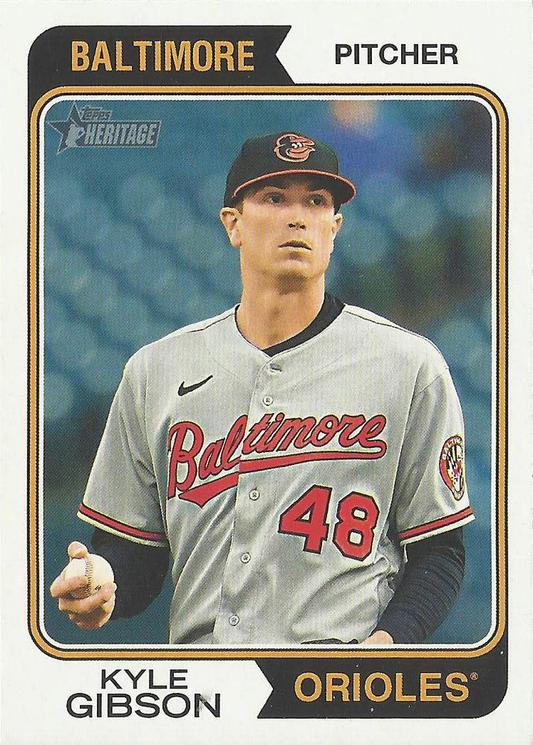 2023 Topps Heritage Kyle Gibson Baltimore Orioles #654