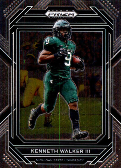 2023 Panini Prizm Draft Picks Kenneth Walker III #63 Michigan State Spartans