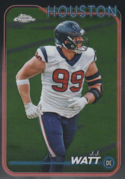 2024 Topps Chrome Football J.J. Watt #82 Houston Texans