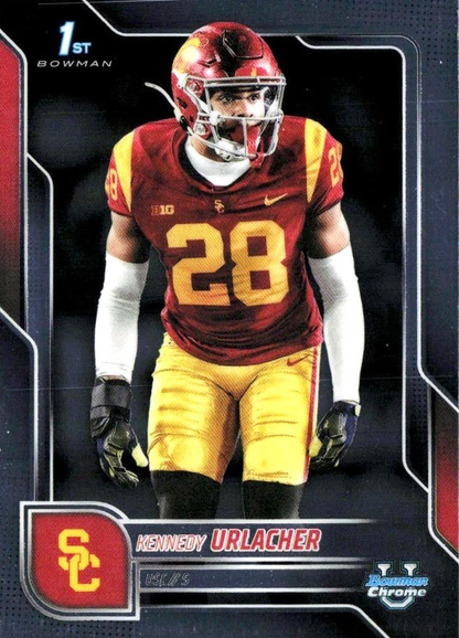 2025 Topps Bowman U Chrome Kennedy Urlacher 1st #16 USC Trojans