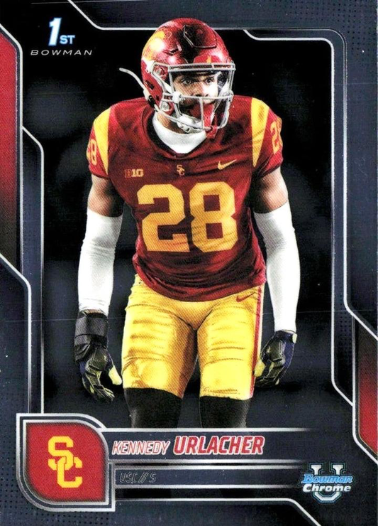 2025 Topps Bowman U Chrome Kennedy Urlacher 1st #16 USC Trojans