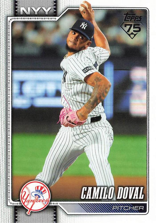 2026 Topps Series 1 Camilo Doval #75 New York Yankees