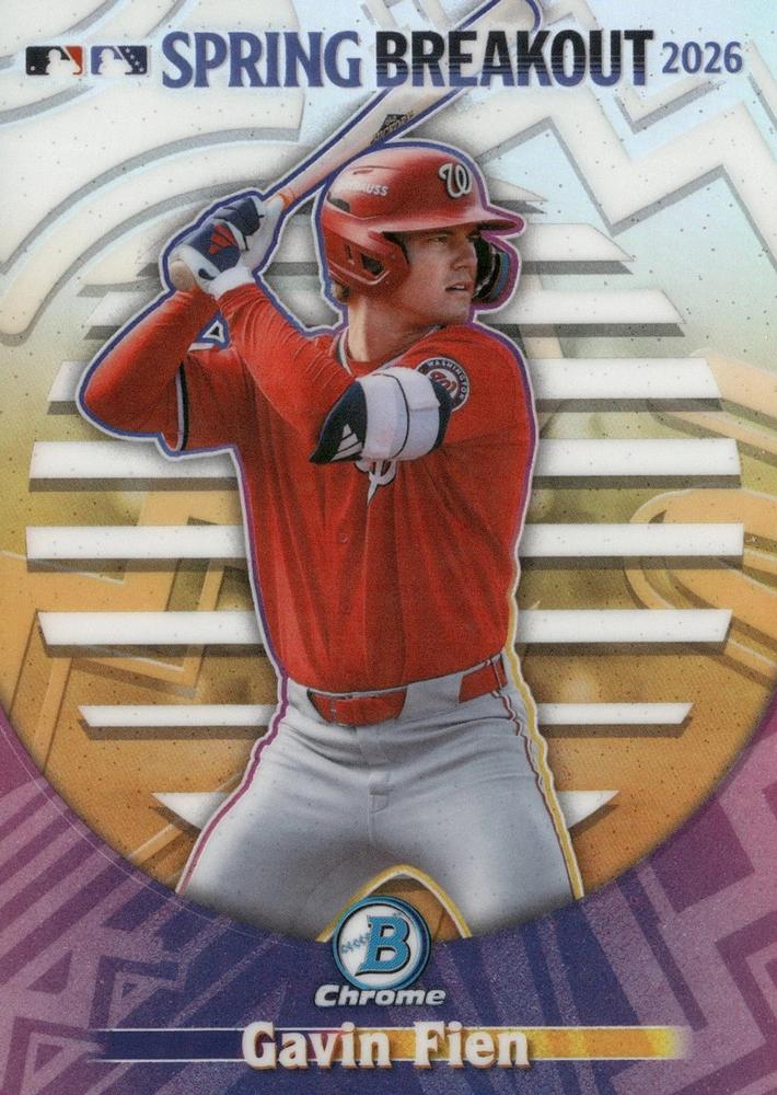 2026 Topps Spring Breakout Gavin Fien #SB-10 Washington Nationals