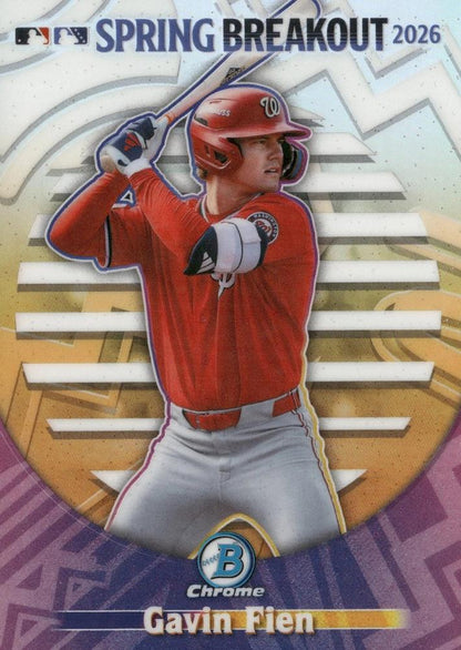 2026 Topps Spring Breakout Gavin Fien #SB-10 Washington Nationals
