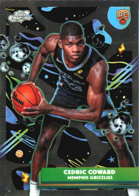 2025 Topps Chrome Cosmic Cedric Coward RC #7 Memphis Grizzlies
