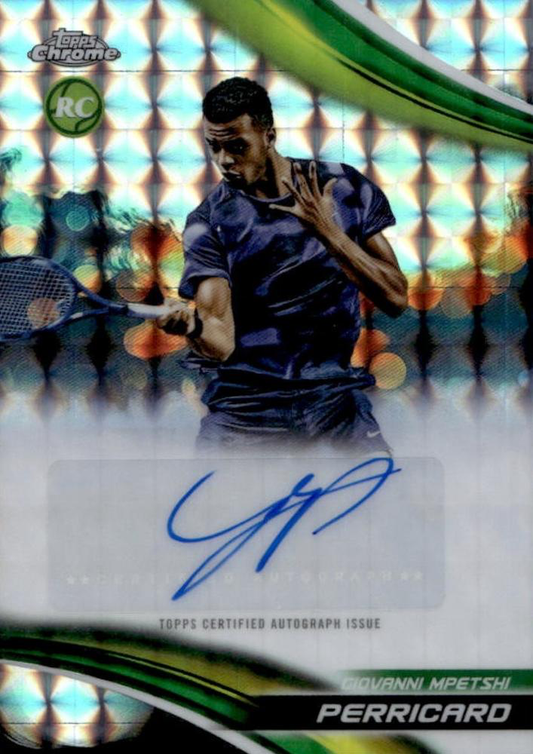 2025 Topps Chrome Tennis Autograph Geometric Giovanni Mpetshi Perricard #CA-GMP