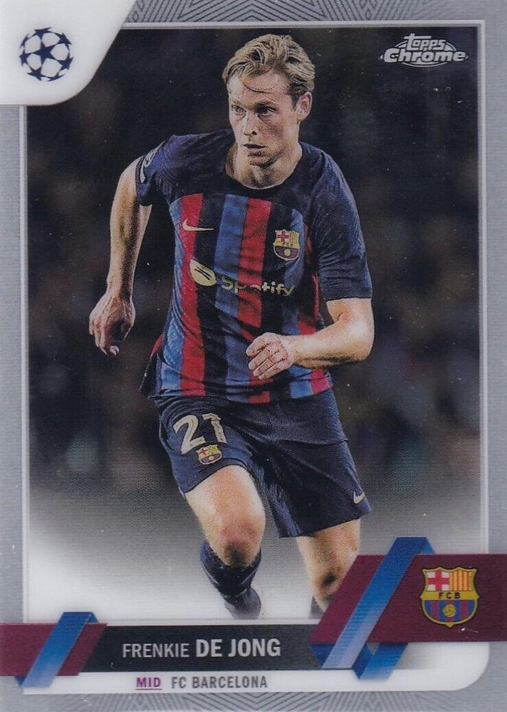 2022 Topps Chrome UCC Frenkie de Jong #30 FC Barcelona