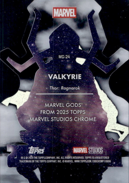 2025 Topps Chrome Marvel Studios Marvel Gods Valkyrie #MG-24 Marvel