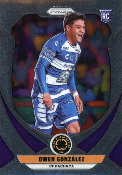 2025 Panini Prizm Club World Cup Owen Gonzalez RC #148 CF Pachuca