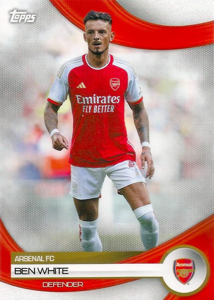2023 Topps Arsenal Team Set Ben White #9 Arsenal FC