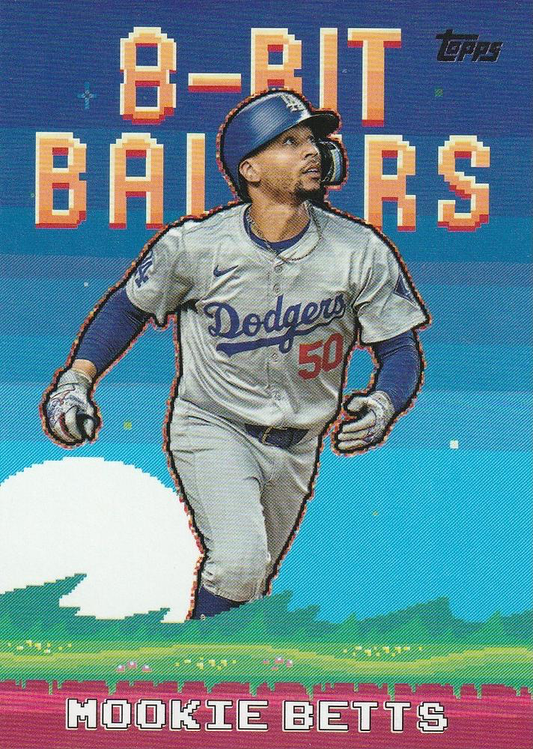 2025 Topps Series 1 8-Bit Ballers Mookie Betts Los Angeles Dodgers #8B-15