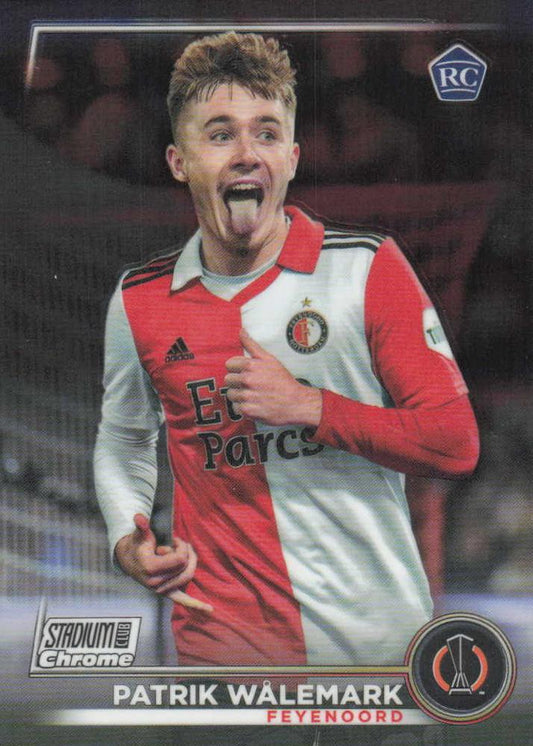2022 Topps Stadium Club Chrome UCC RC Patrik Wålemark #35 Feyenoord