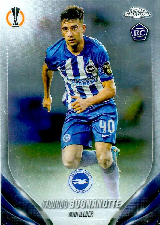 2023 Topps Chrome UEFA Club Competitions Facundo Buonanotte RC #136 Brighton & Hove Albion