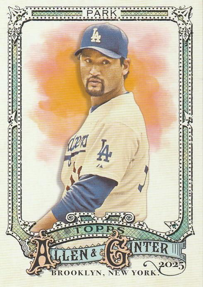 2025 Topps Allen & Ginter Chan Ho Park #12 Los Angeles Dodgers