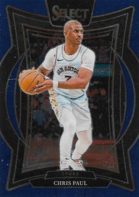 2024 Panini Select Chris Paul Blue #22 San Antonio Spurs
