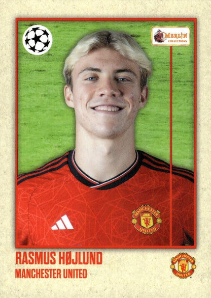 2023 Topps Merlin Heritage UCC Rasmus Højlund #17 Manchester United
