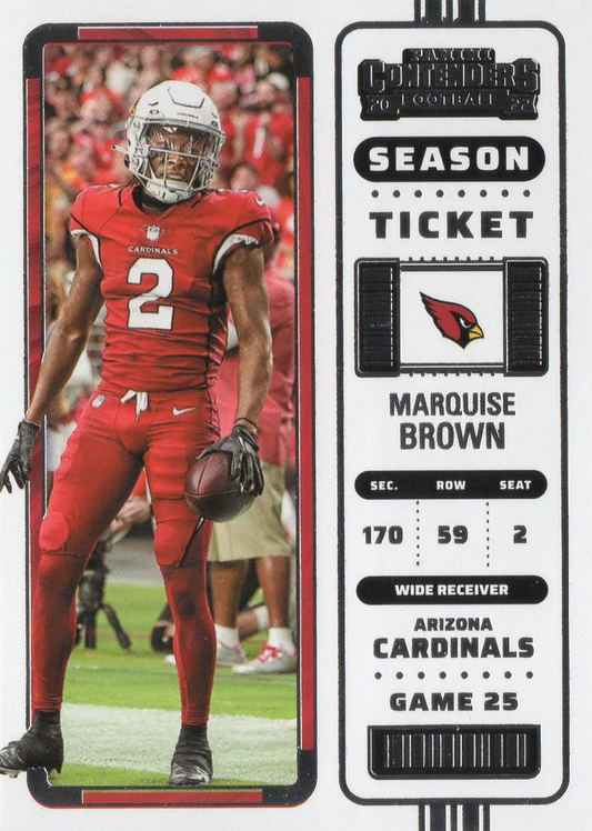 2022 Panini Contenders Marquise Brown Arizona Cardinals #2