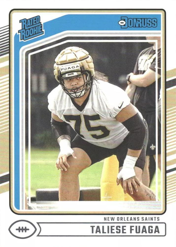 2024 Panini Donruss Taliese Fuaga Rated Rookie RC #310 New Orleans Saints