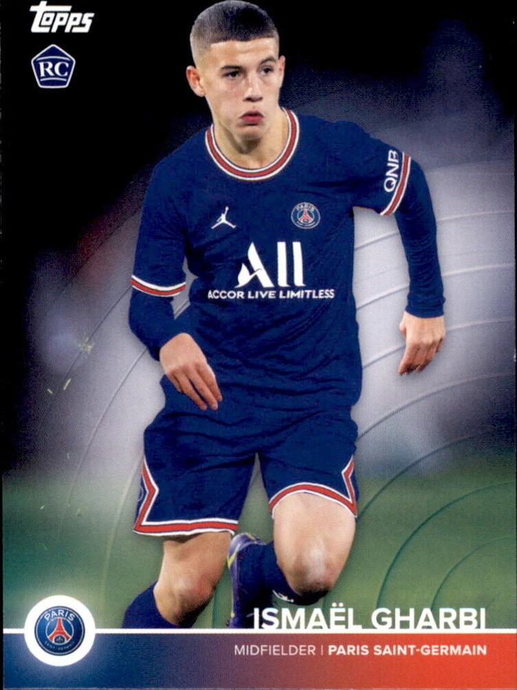 2021 Topps PSG Team Set RC Ismaël Gharbi #50 Paris Saint-Germain