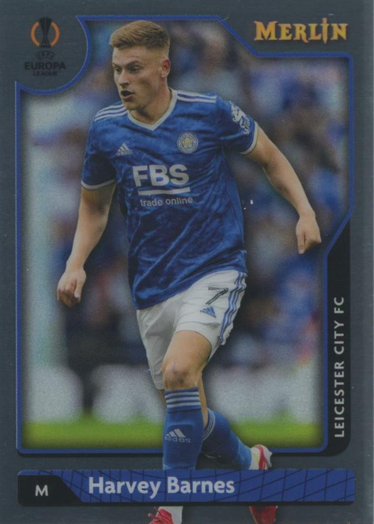 2021 Topps Merlin UEFA Club Competitions Harvey Barnes #121 Leicester City