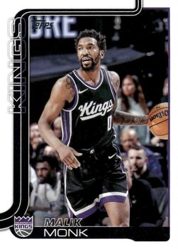 2025 Topps NBA Malik Monk #164 Sacramento Kings
