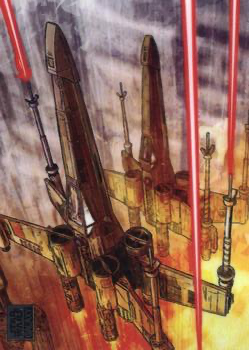 2024 Topps Chrome Star Wars Galaxy Red Five #34