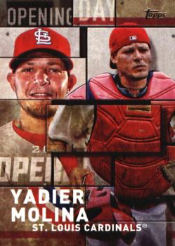 2018 Topps Series Opening Day Yadier Molina #OD-10 St. Louis Cardinals