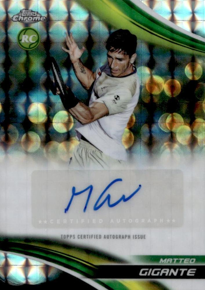 2025 Topps Chrome Tennis Geometric Autograph Matteo Gigante #CA-MGE