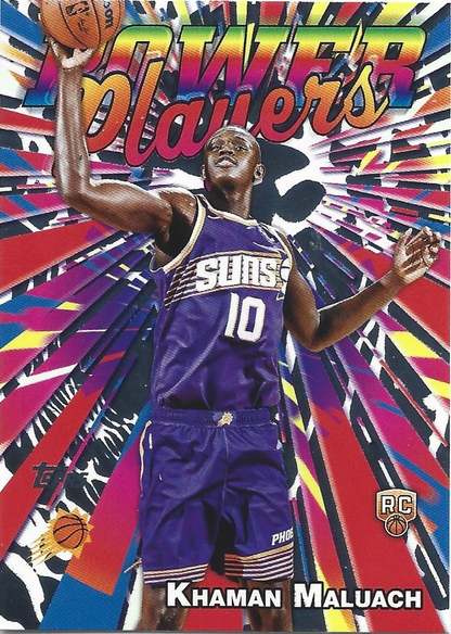 2025 Topps NBA Power Players Khaman Maluach PP-20 Phoenix Suns