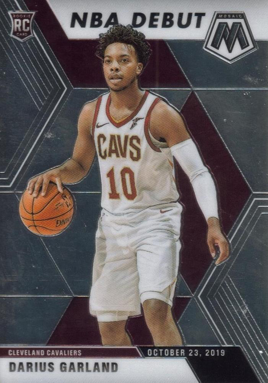 2019 Panini Mosaic Darius Garland RC NBA Debut #262 Cleveland Cavaliers