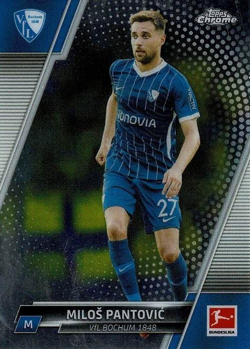 2021 Topps Chrome Bundesliga Milos Pantovic #27 VfL Bochum 1848
