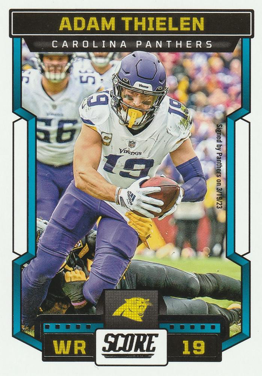 2023 Panini Score Football Adam Thielen Carolina Panthers #114