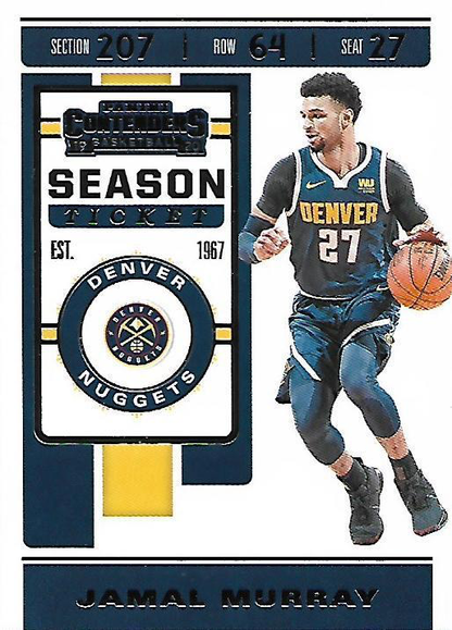 2019 Panini Contenders Jamal Murray #39 Denver Nuggets