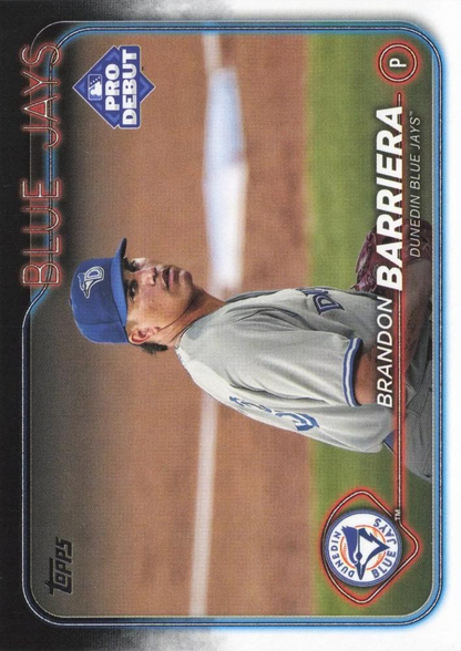 2024 Topps Pro Debut Brandon Barriera #PD-68 Dunedin Blue Jays
