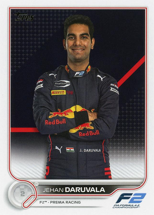 2022 Topps Formula 1 Jehan Daruvala #78 F2 Prema Racing