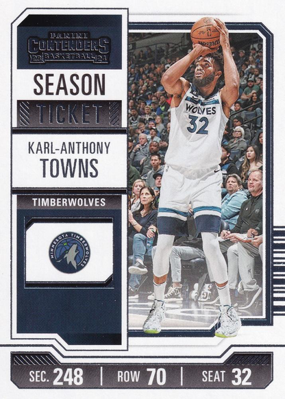2023 Panini Contenders Karl-Anthony Towns #42 Minnesota Timberwolves