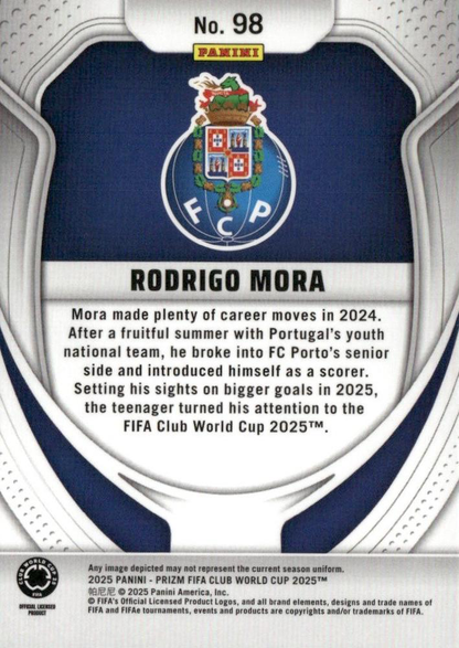 2025 Panini Prizm Club World Cup Rodrigo Mora RC #98 Porto