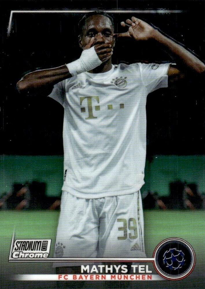 2022 Topps Stadium Club Chrome UCC Mathys Tel #39 FC Bayern Munchen