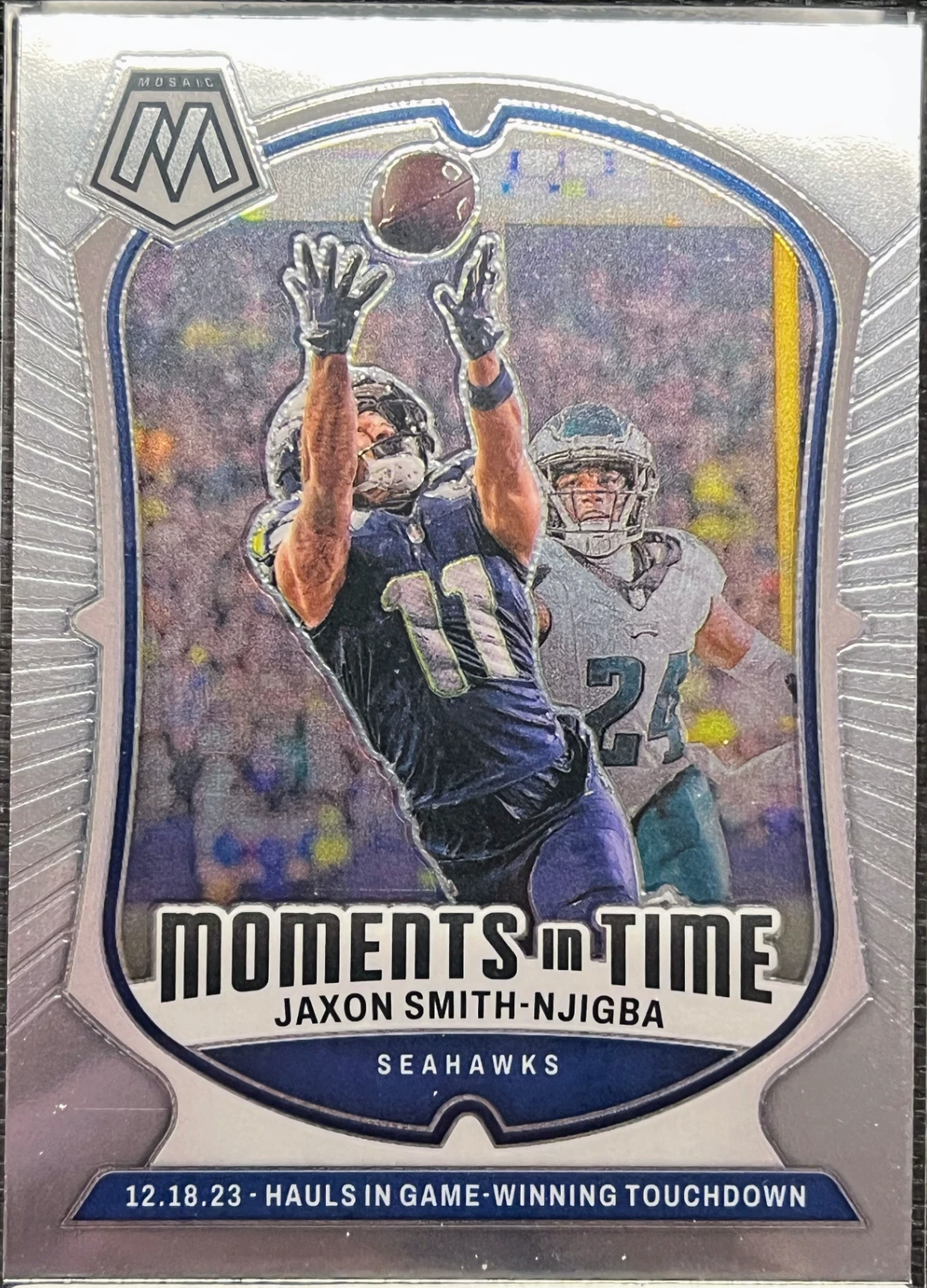 2024 Panini Mosaic Football Moments in Time Jaxon Smith-Njigba Seattle Seahawks #18