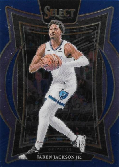 2024 Panini Select Jaren Jackson Jr. Blue #48 Memphis Grizzlies