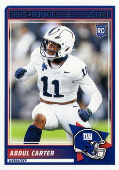 2025 Panini Score Abdul Carter RC #16 New York Giants