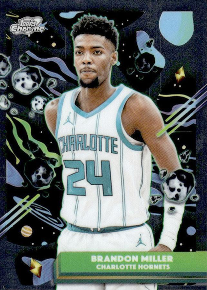 2025 Topps Chrome Cosmic Brandon Miller #72 Charlotte Hornets