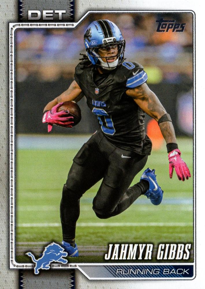 2026 Topps Flagship Jahmyr Gibbs #70 Detroit Lions
