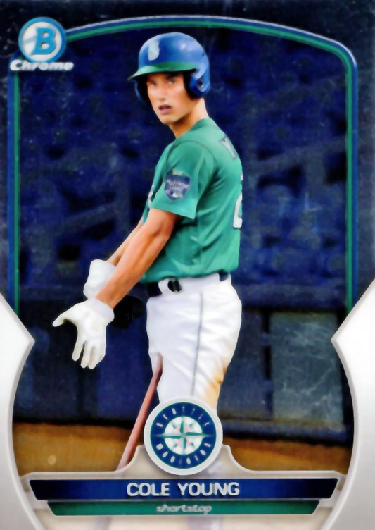 2023 Bowman Chrome Prospects Cole Young Seattle Mariners #BCP-9