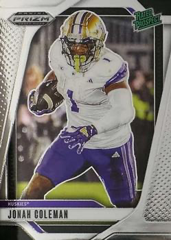 2025 Panini Prizm Draft Picks Jonah Coleman #169 Washington Huskies