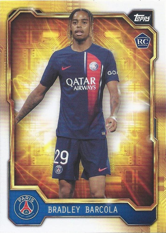 2023 Topps PSG Fan Set Golden Future Bradley Barcola #PSGG-3 Paris Saint-Germain