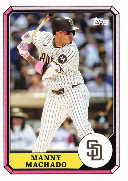 2025 Topps Archives 1987 Topps Boardwalk And Baseball Manny Machado #87BB-11 San Diego Padres