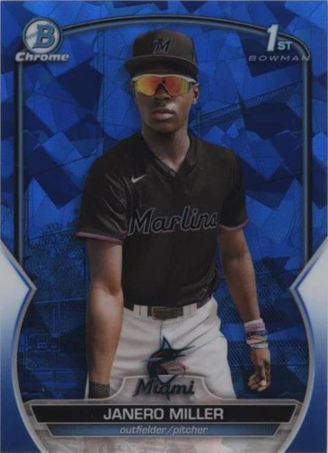 2023 Topps Bowman Sapphire Janero Miller 1st Bowman Miami Marlins #BCP-184